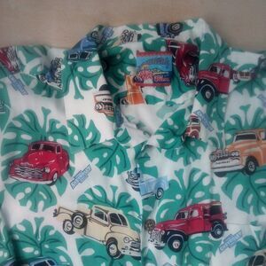 Vintage Reyn Spooner Joe Kealuha's Chevrolet Trucks Chevy Hawaiian Shirt